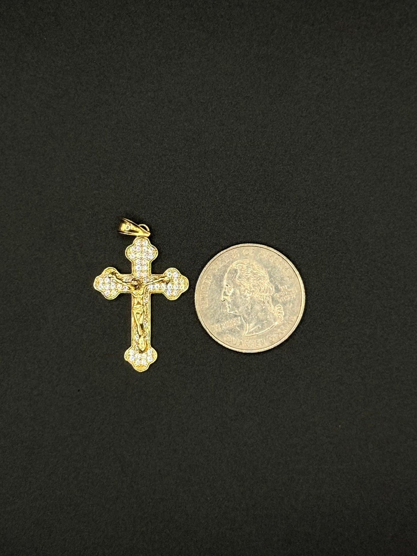 10k Gold cross pendant