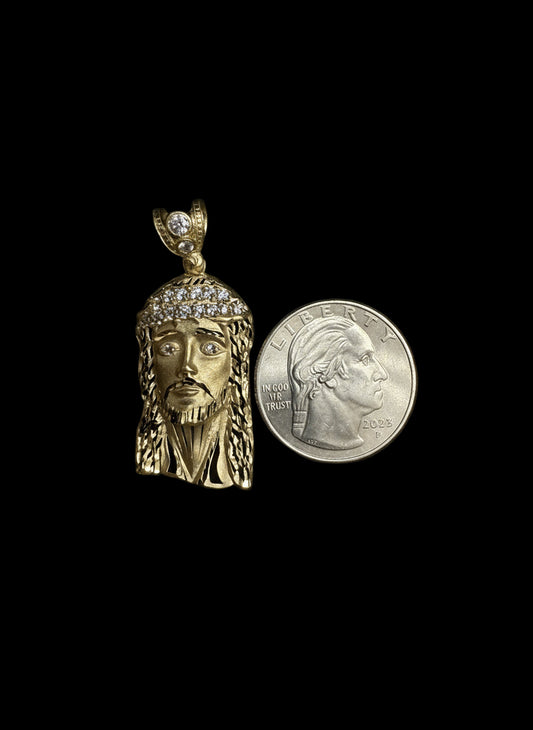 14k Jesus pendant