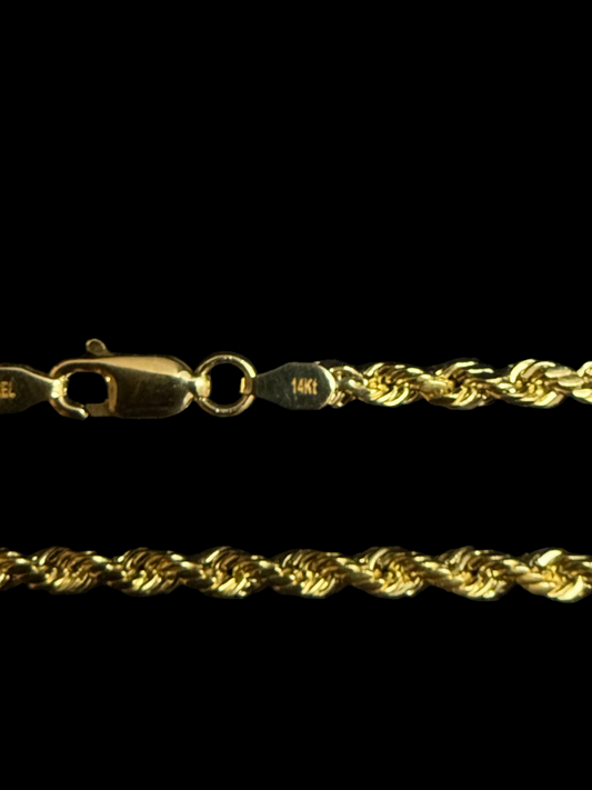 14k ROPE CHAIN