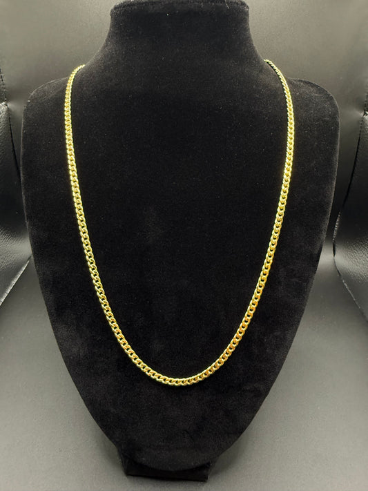 10k GOLD MIAMI CUBAN 20” 3.5mm