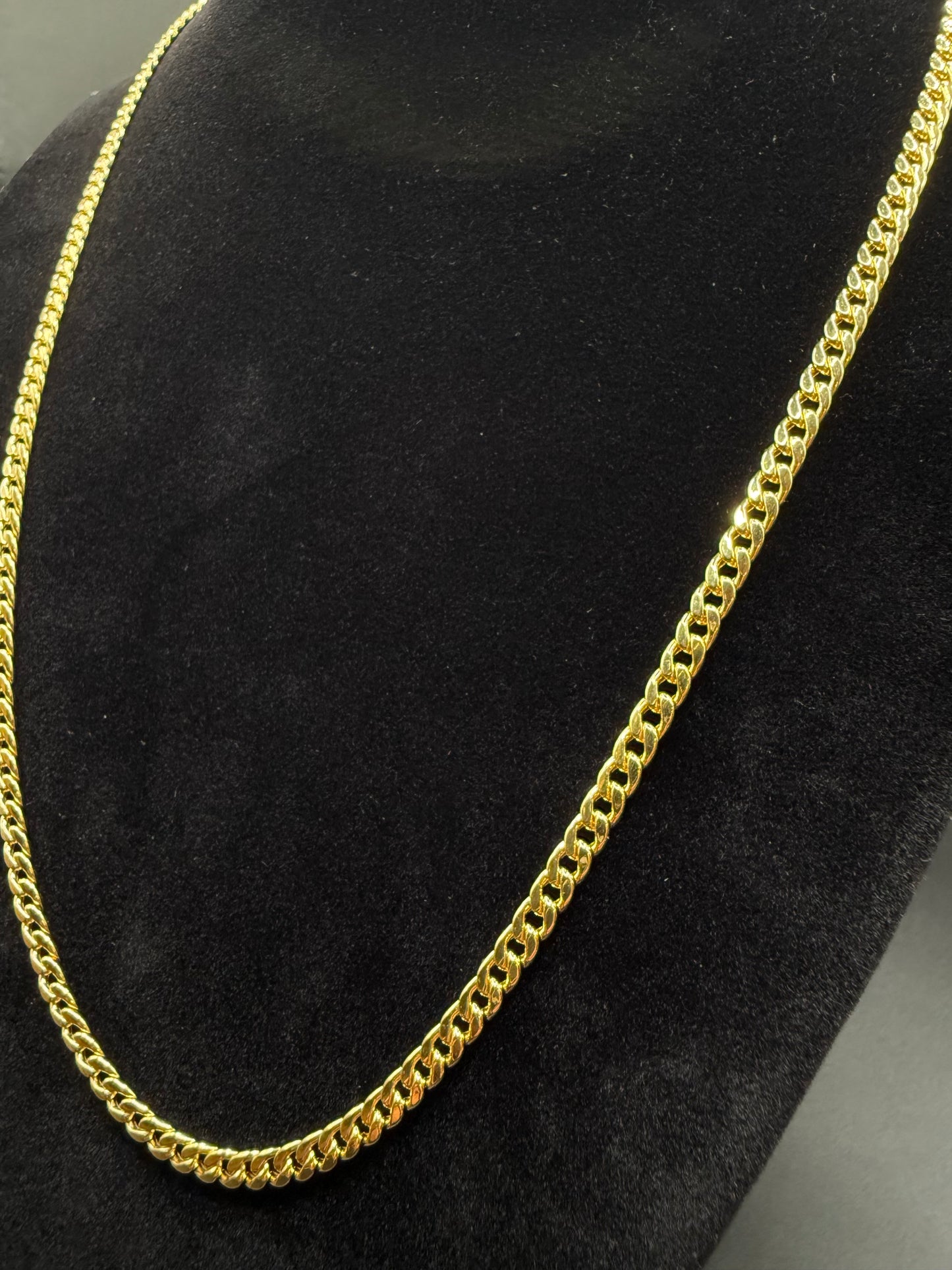 10k GOLD MIAMI CUBAN 20” 3.5mm