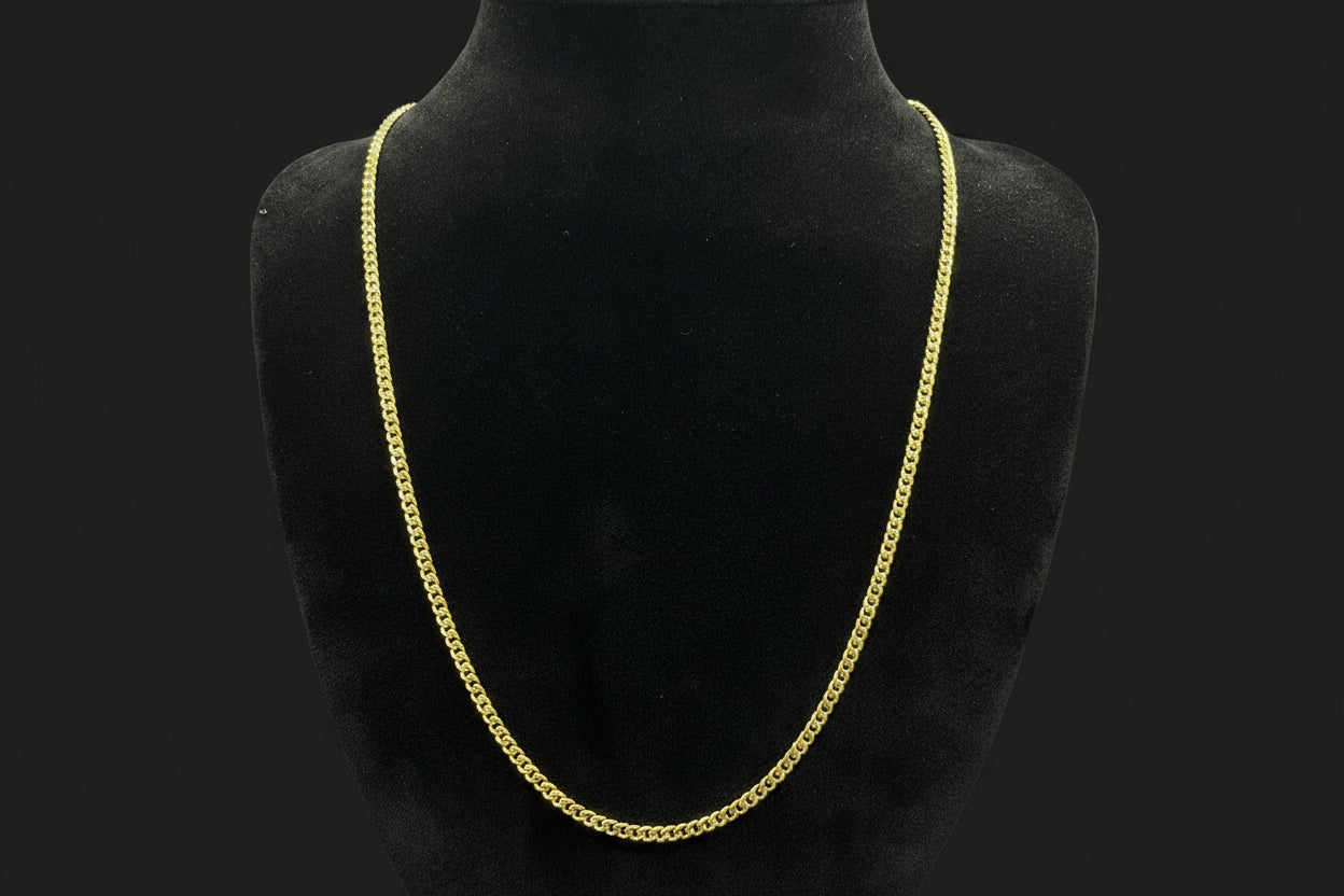 10k GOLD MIAMI CUBAN 20” 3mm