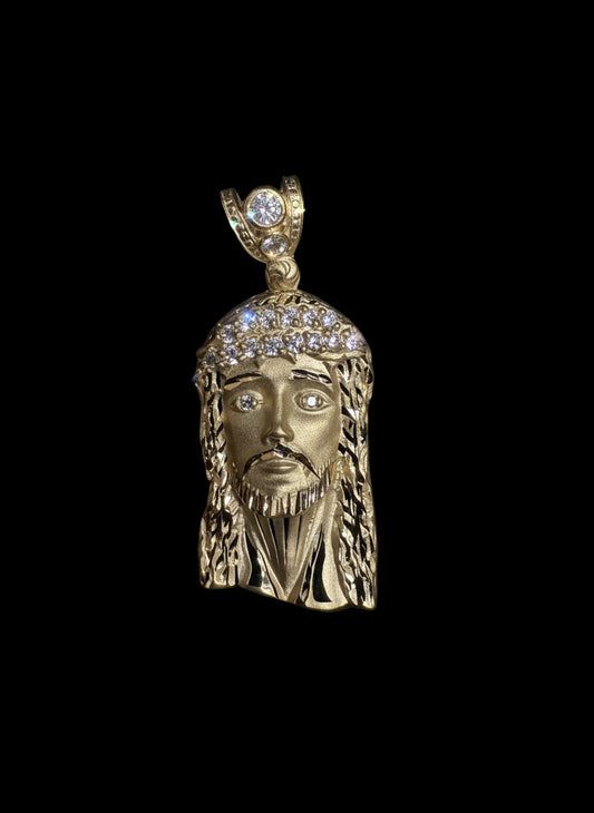 14k Jesus pendant