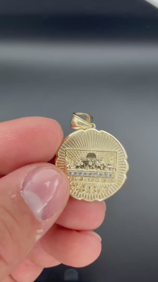 10k Last Supper Pendant